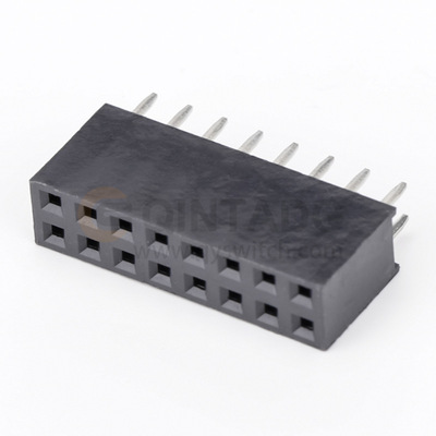 XSHA206-A01 2.54排母 双排180度